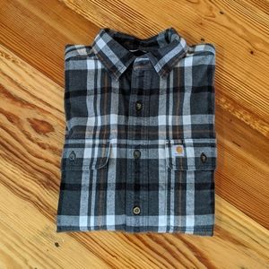 Carhartt flannel long sleeve shirt